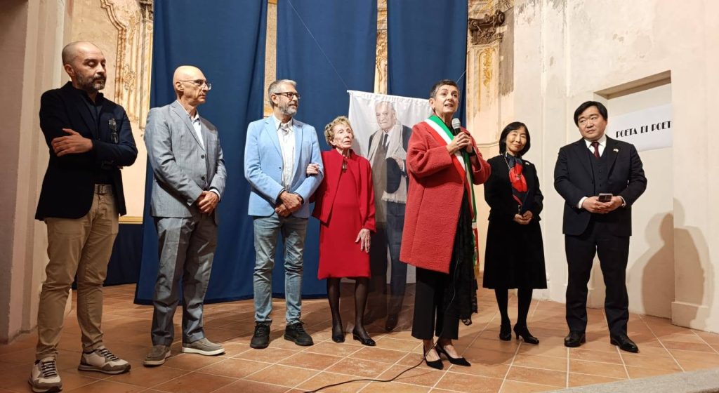 INAUGURAZIONE DELLA MOSTRA "POETA DI POETI" CON I DIPINTI DONATI DA GIUSEPPE UNGARETTI A BRUNA BIANCO 